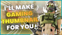 design custom gaming streaming thumbnail for youtube