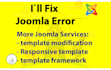 fix any joomla error and templates issue