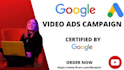 create and setup google vedio ads campaign with new updates