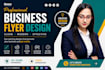 design a professional business flyer for your brand