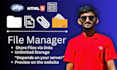 create cloud file manager for file sharing