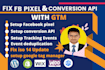 setup and fix facebook pixel and fix conversion API