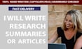 do research and summary writing