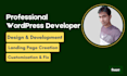create a modern and responsive wordpress website design or blog