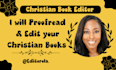 edit, proofread, and format christian books professionally