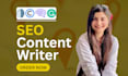 be your SEO content writer, article and blog post writer