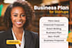 develop a detailed business plan, proposal, business plan writer, grants