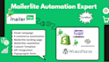 integrate mailerlite to shopify, email automation, flows, woocommerce popup