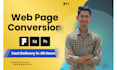 convert your figma to responsive pixel perfect HTML vue nuxt
