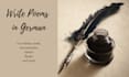 write a custom, creative poem in german