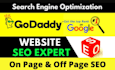 do SEO of your godaddy website for google ranking