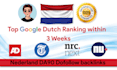 do dutch local seo guaranty google ranking , nederland linkbuilding, increase dr