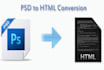 convert PSD to html,css