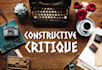 constructively critique your poetry