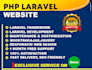 develop responsive and customize laravel website