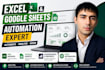 create custom excel dashboards, and vba automation, and google sheets reports