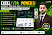 build custom excel dashboards and vba automation