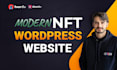 create nft wordpress website or landing page