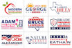 do minimalist political campaign logo design