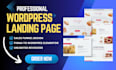 design high converting elementor landing page, homepage or wordpress website