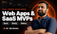 build full stack web app, saas mvp, crm react next js node as software developer