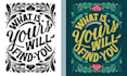 design a lettering tarot card