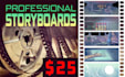 create industry standard professional storyboards