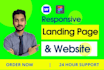 create topnotch webflow landing page or website in webflow