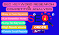 do advanced SEO keyword research and competitor analysis