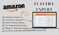 do amazon variation listing using flat file variation create and issues fix