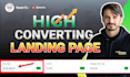 create a modern responsive landing page website