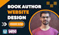 build modern book author website or ebook author website