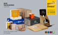 do custom mailer box, subscription box, kraft packaging design, die cut design
