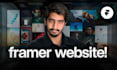 build a modern framer landing page and responsive website