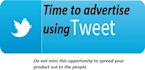 share your advert or link on twitter