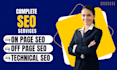 do complete on page off page and technical SEO your website