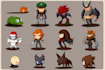 create 2d game icons weapons objects and props