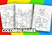 draw coloring pages for kids and children