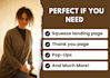 write the type of landing page you want
