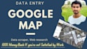 google map, data scraper, web research URL