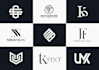 do a monogram initial letter mark, font, and text logo