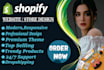 design profitable shopify website and shopify store
