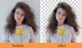 remove background professionally  with white and transparent