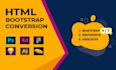 convert figma to html, xd to html, psd to html responsive
