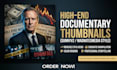 design high end documentary thumbnails like magnatesmedia