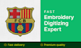 do day embroidery digitizing in 30 minutes