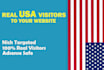 provide targeted daily visits from the USA to your website