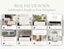 provide informative real estate posts in canva