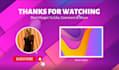design custom animation youtube outro video