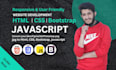 do modern responsive web design in html, css and javascript